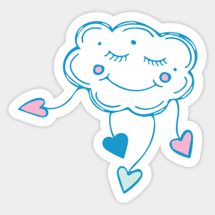 Dancing Cloud Sticker